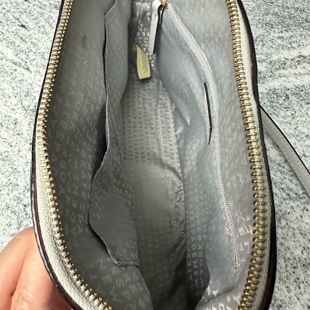 Kate Spade Elegant Light Gray Handbag - Picture 7 of 8